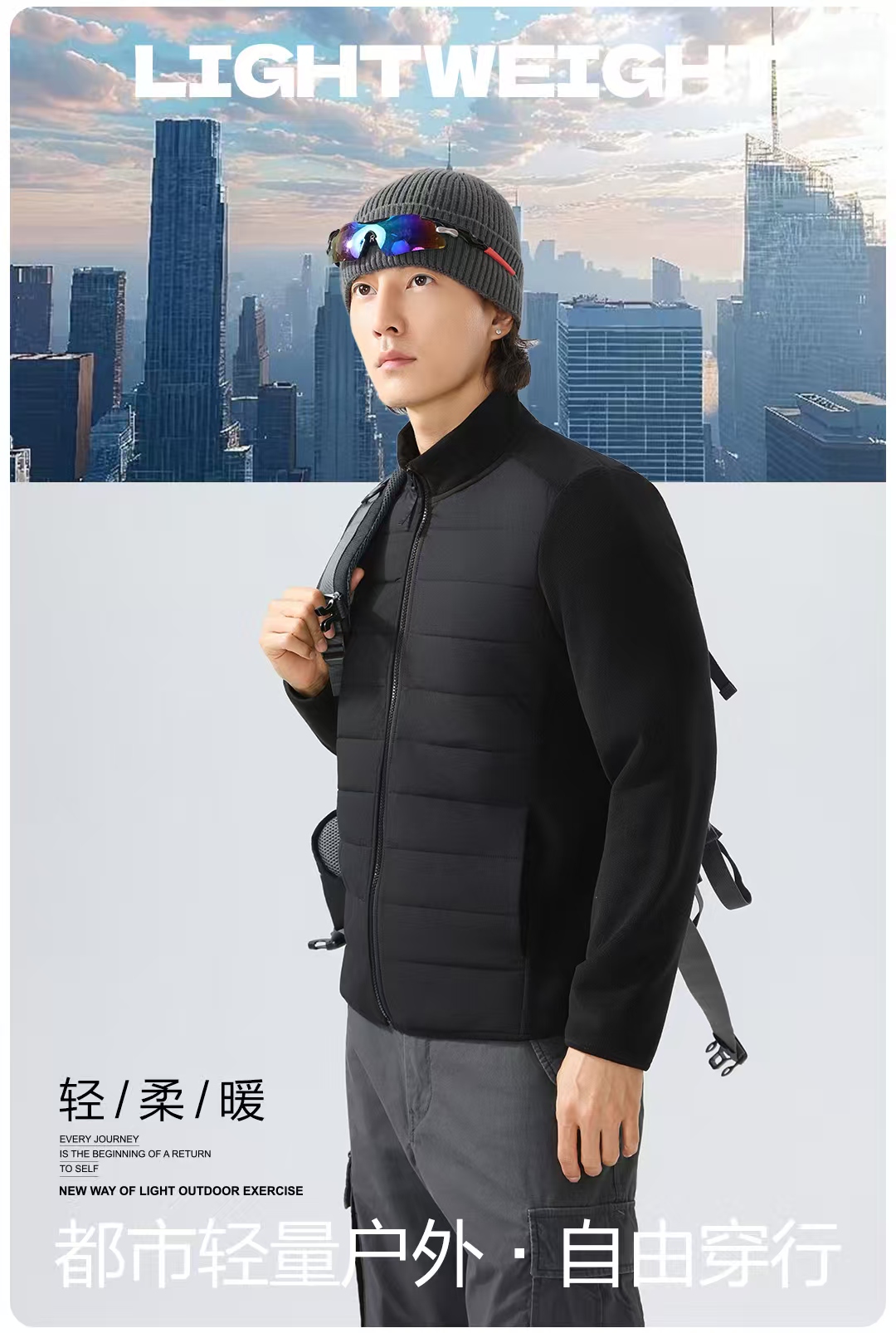 【原单正品】男款美羊绒保暖外套----3705