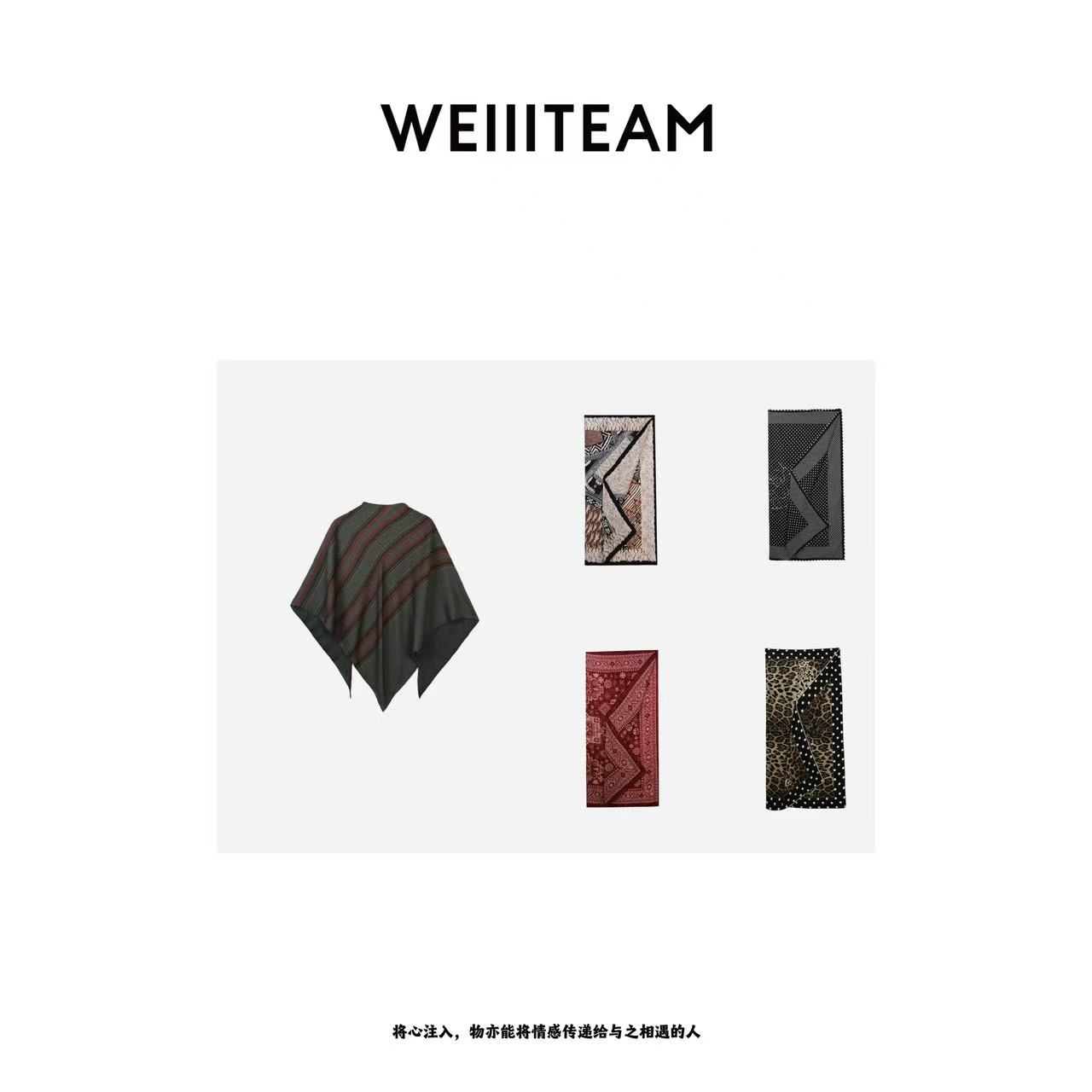 WEIIITEAM  “布上生花”技艺脖巾 WJ004/WJ005/WJ006/WJ007/WJ008