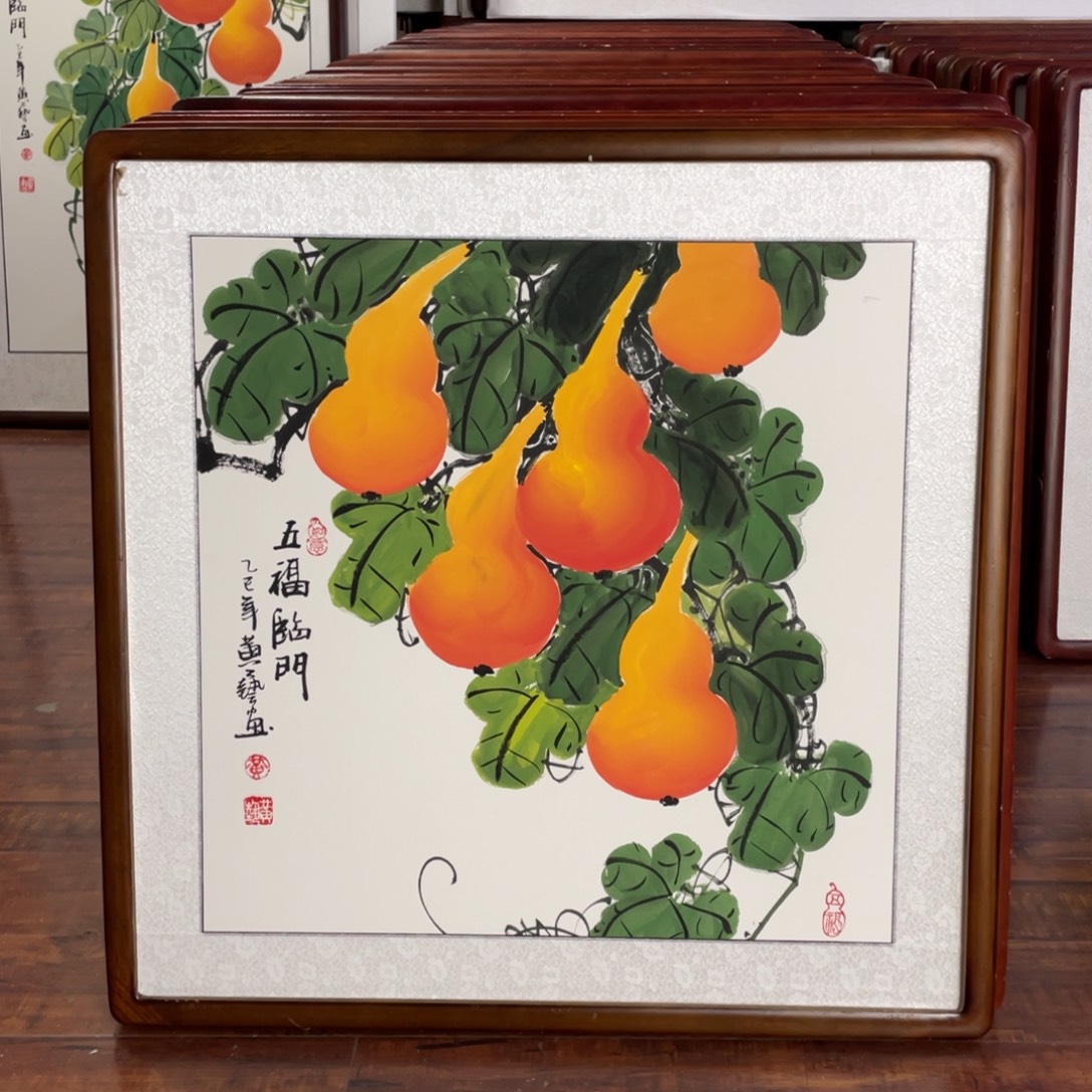 国画带框尺寸63*63厘米