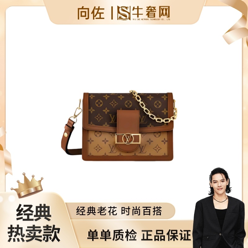 99新 LouisVuitton/路易威登 【向佐奢品】老花达芙妮单肩包