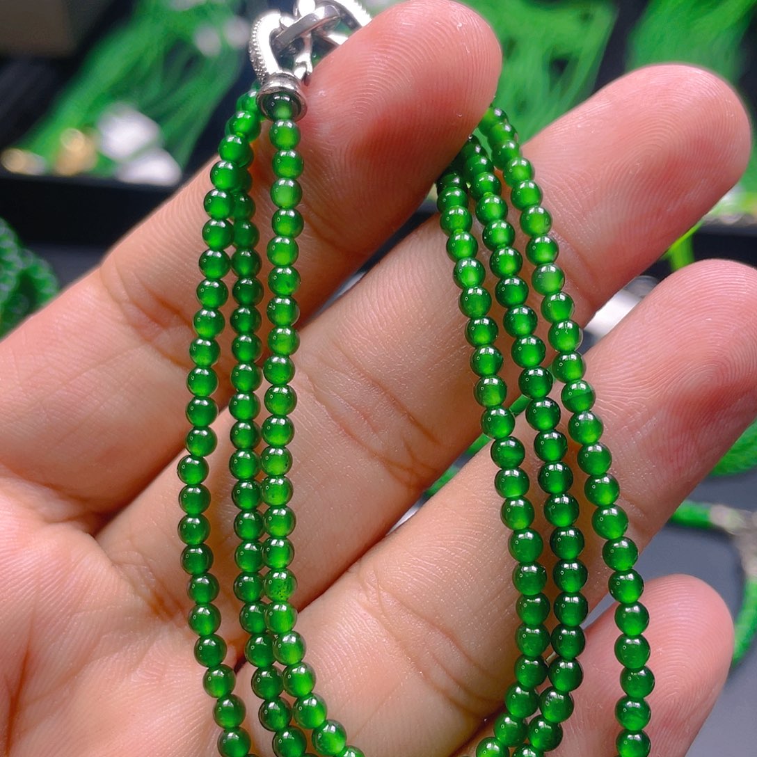 翡翠未镶嵌颈饰天然A货翡翠