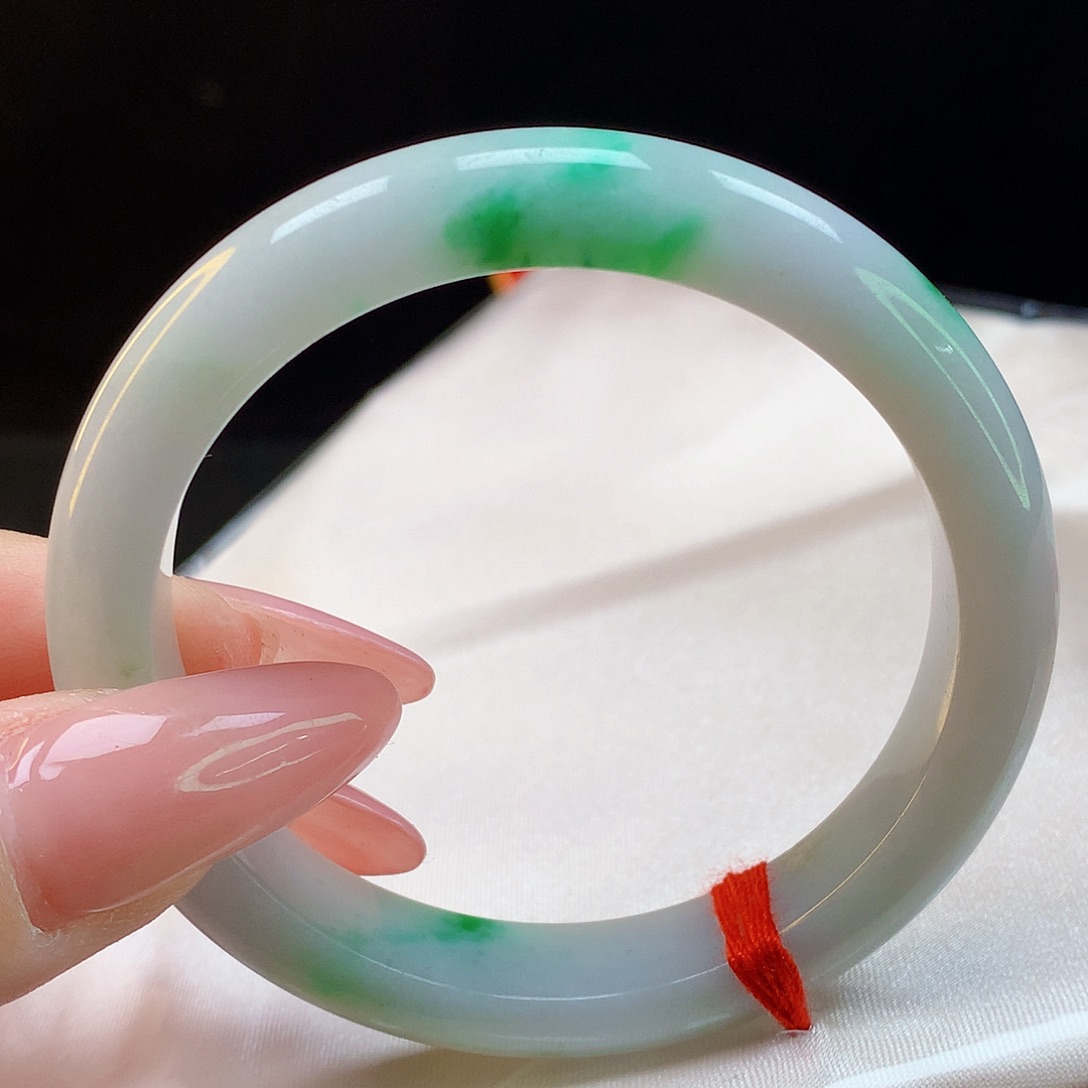 翡翠手镯未镶嵌o*o天然翡翠8264