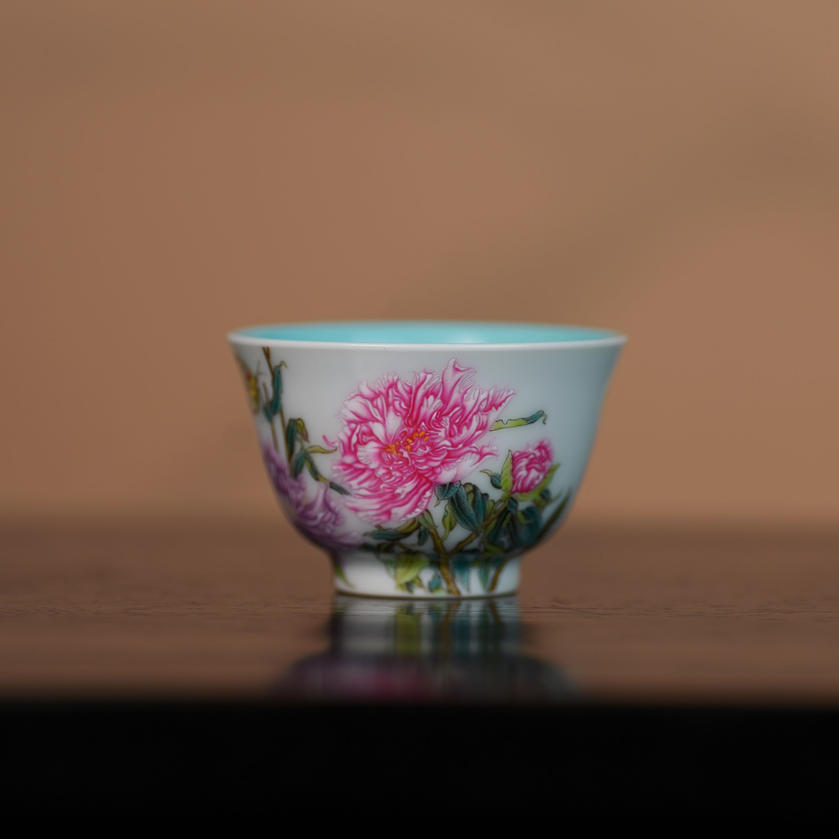 【溢珍堂】芍药花撇口杯 | 周大乐优选