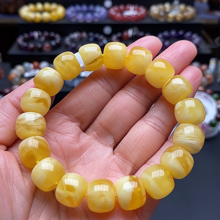 蜜蜡手链未镶嵌手链