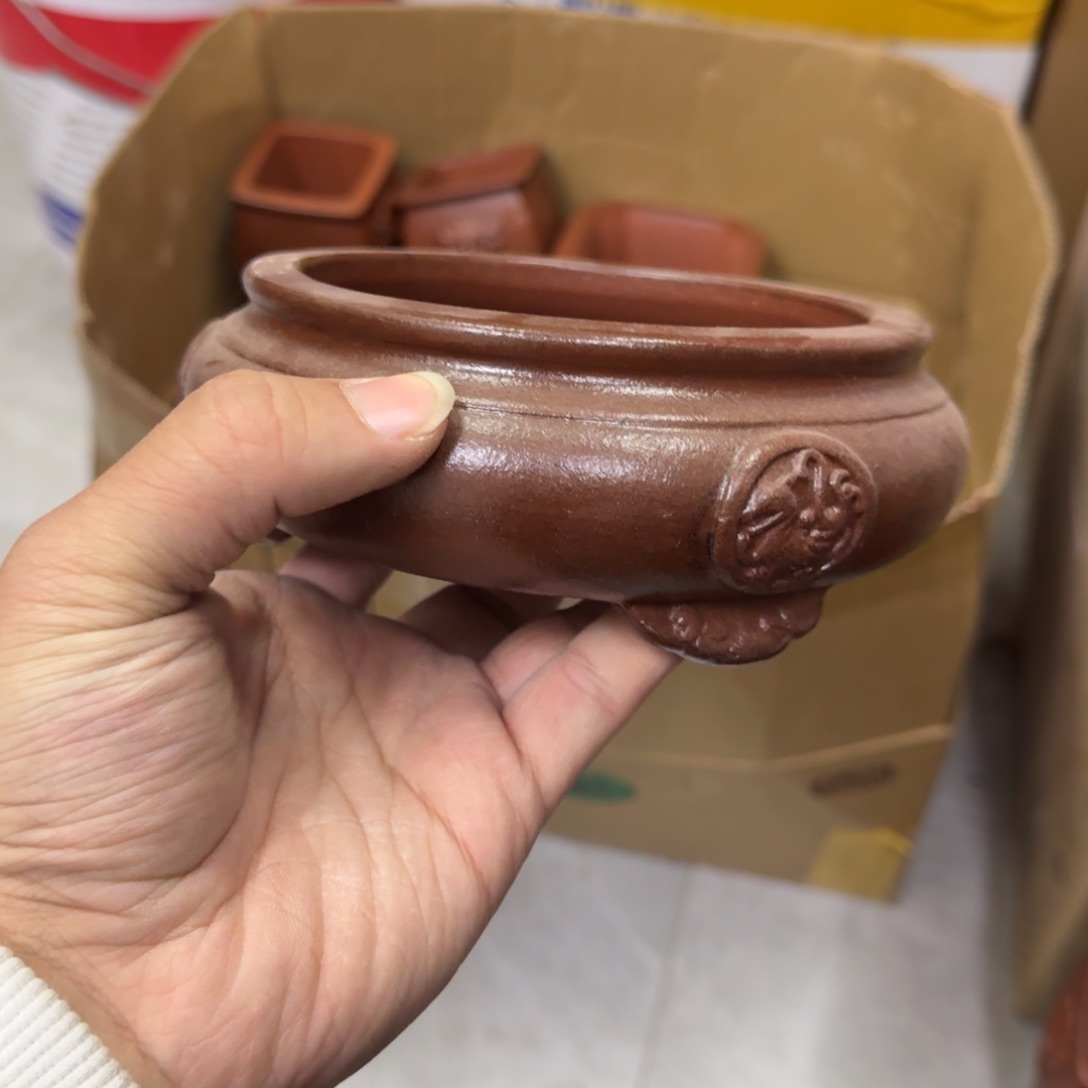 紫砂花盆宜兴紫砂正品11x4