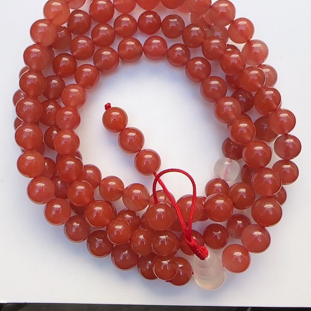 南红玛瑙手链未镶嵌H506樱桃红多样发一