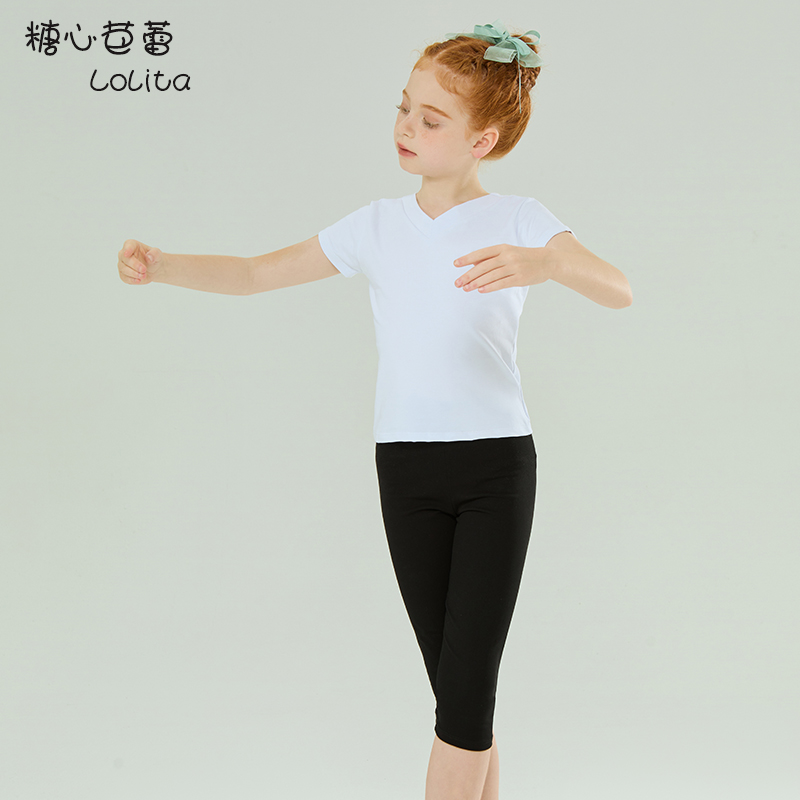 曼舞青鸟中国舞套装少儿练功服分体跳舞裤考级儿童服修身舞蹈服