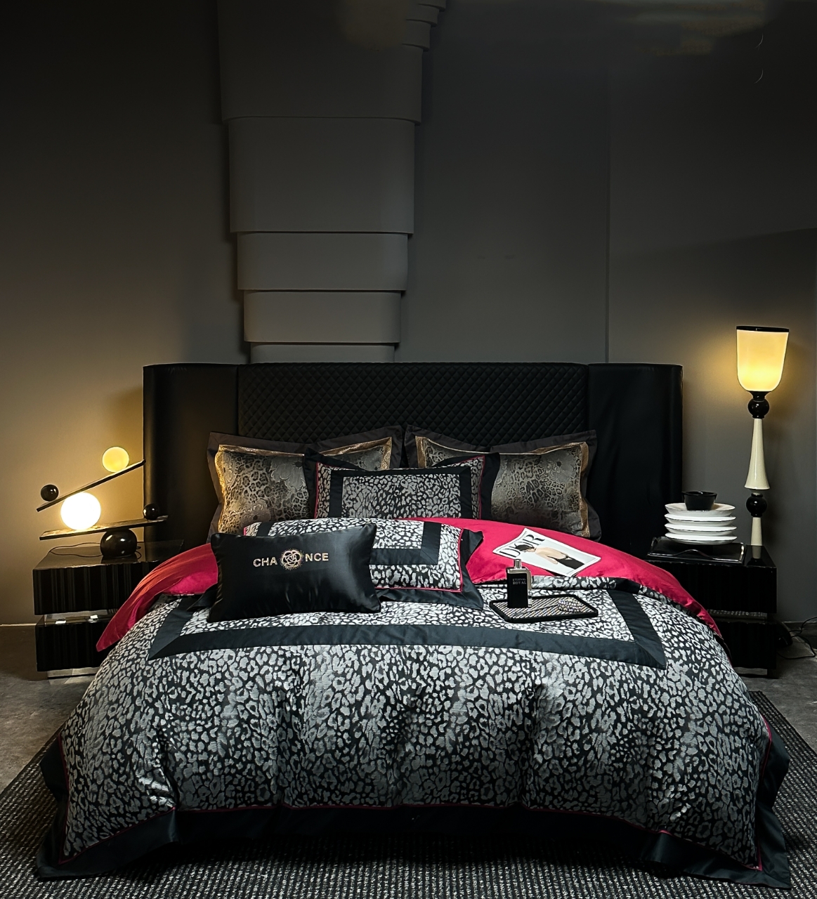 夜曲】新品高端轻奢长绒棉色织提花四件套