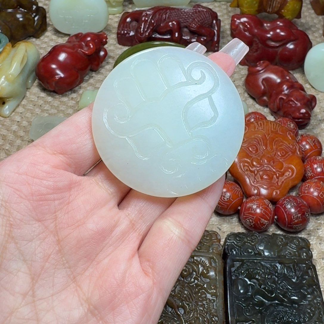 白玉菩提吊坠挂件