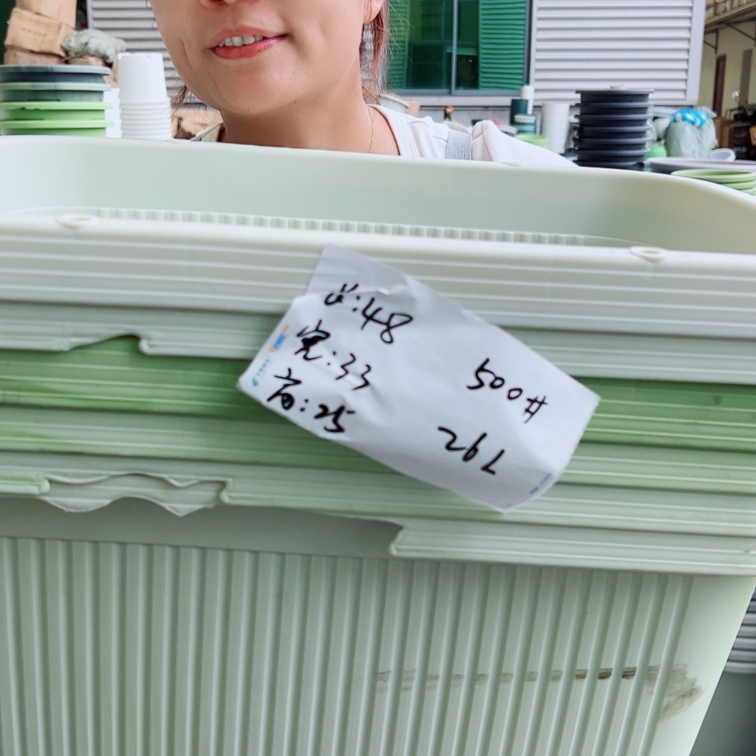 瑕疵菜盆500#米白色3个无托
