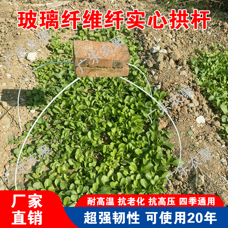 农用小拱棚支架玻璃纤维杆蔬菜温室养殖大棚骨架实心弹力棒黄瓜架