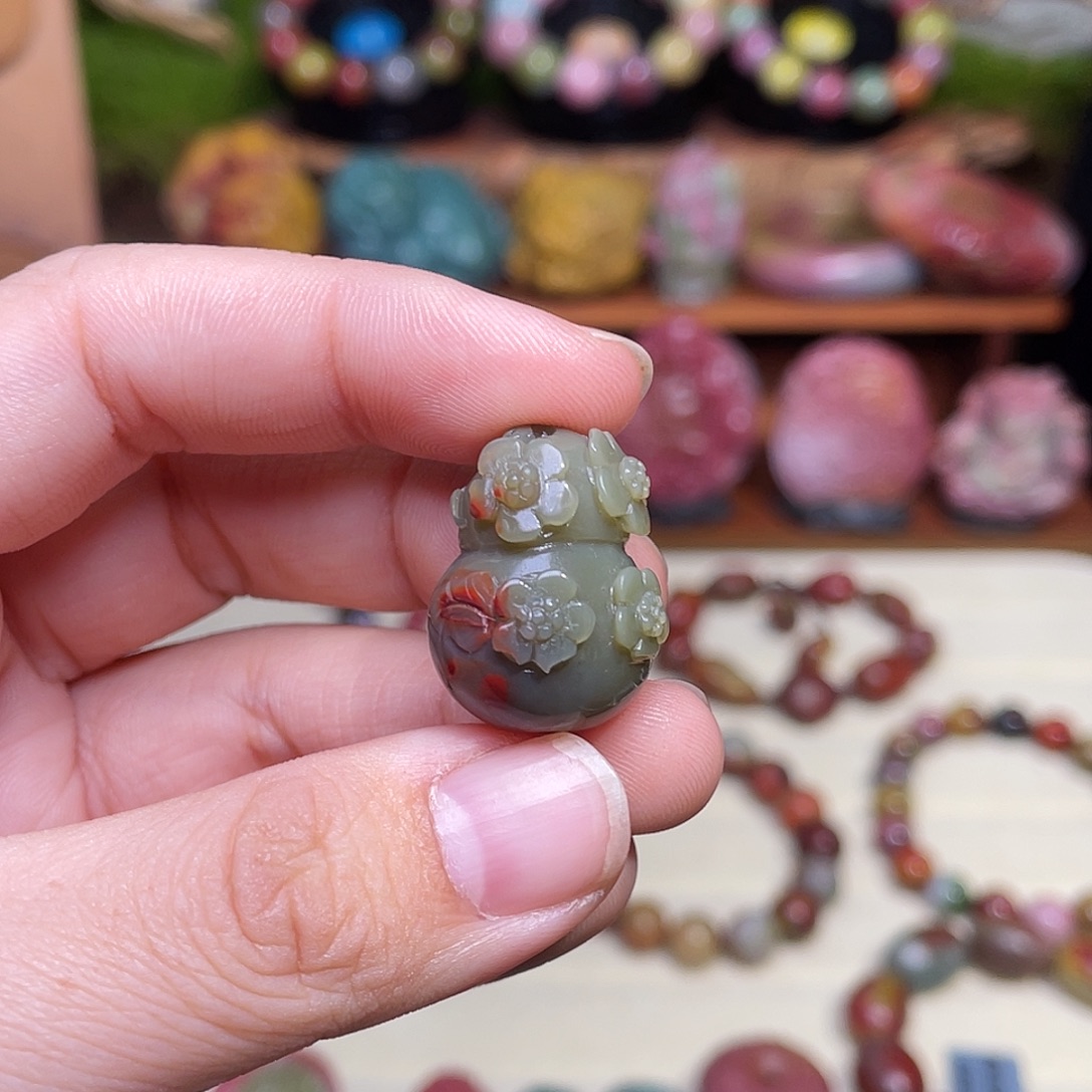 玛瑙/玉髓未镶嵌手串盐源玛瑙福利葫芦