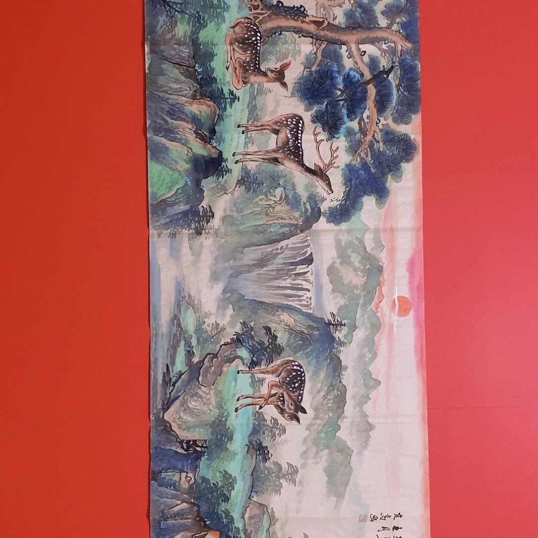 国画山水花鸟国画作品