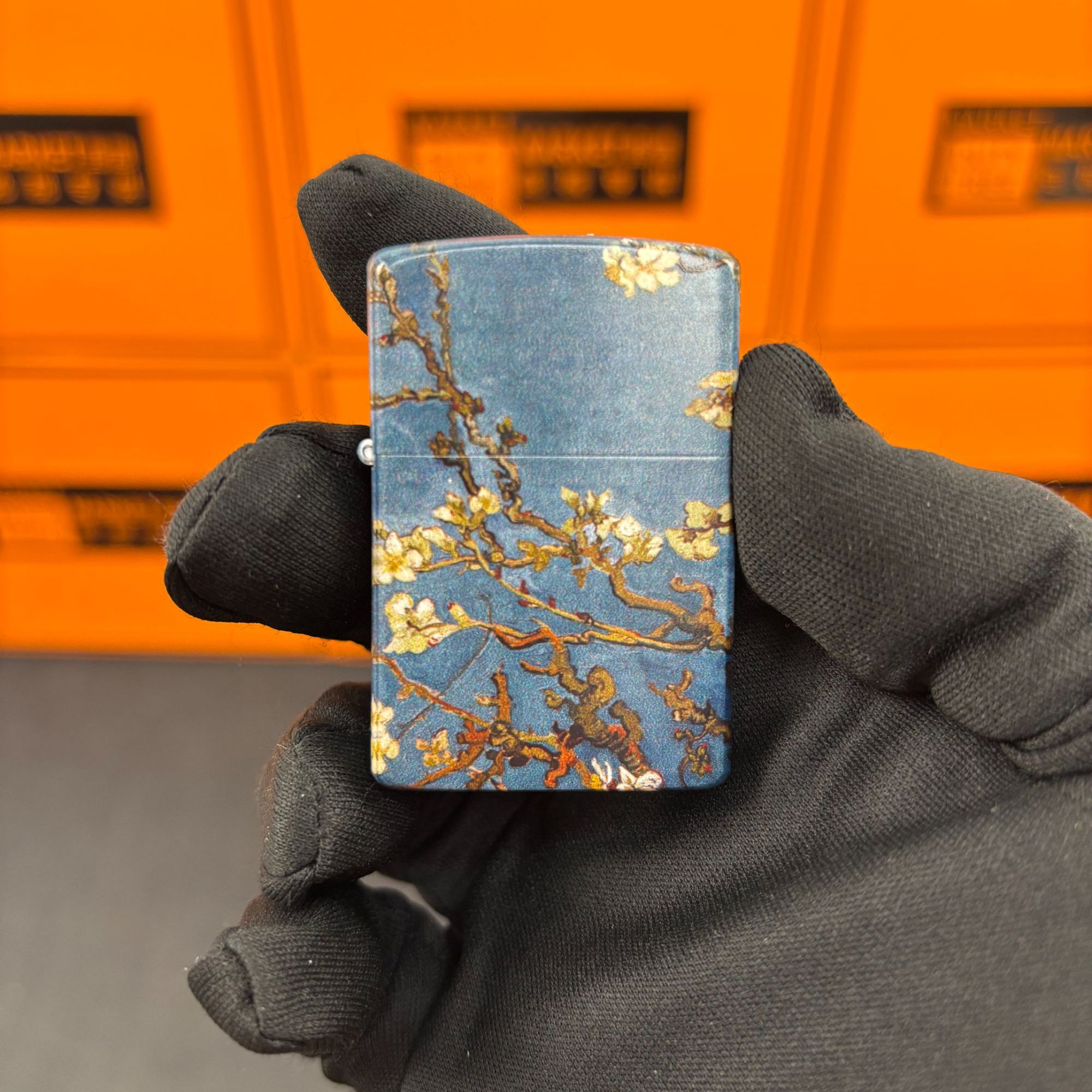 ZORRO佐罗爆款梵高名画杏花煤油打火机A