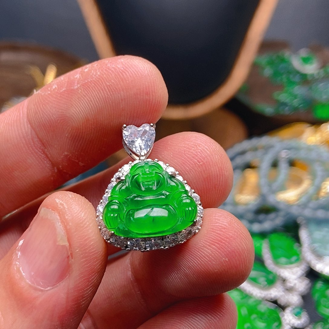 翡翠吊坠(不含链)未镶嵌411吊坠