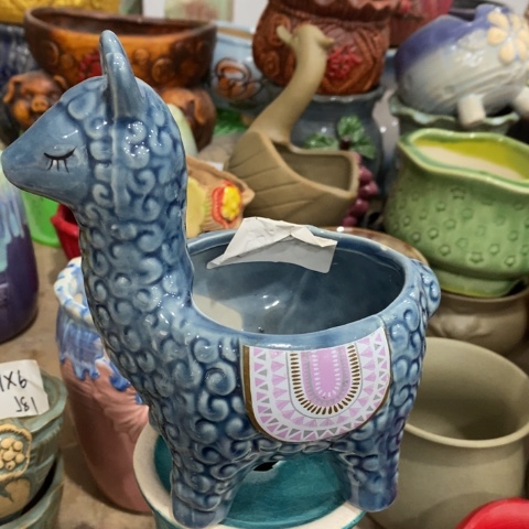 陶瓷大深色羊驼正一个11222223