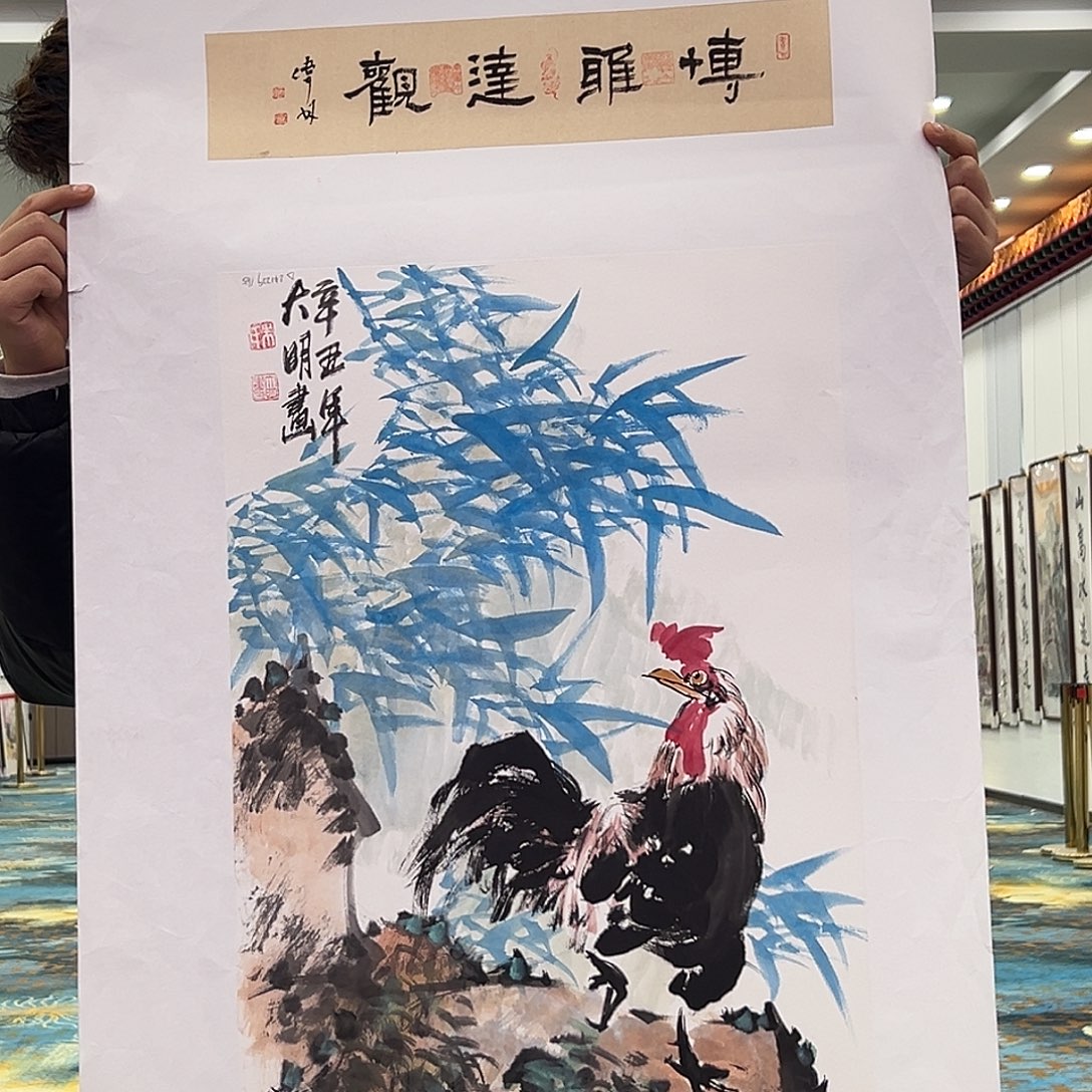 国画朱大明老师展览原作