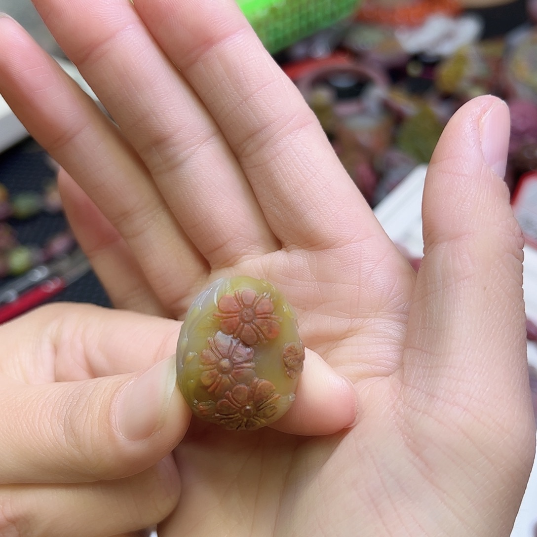 我***他玛瑙/玉髓未镶嵌定制吊坠定制