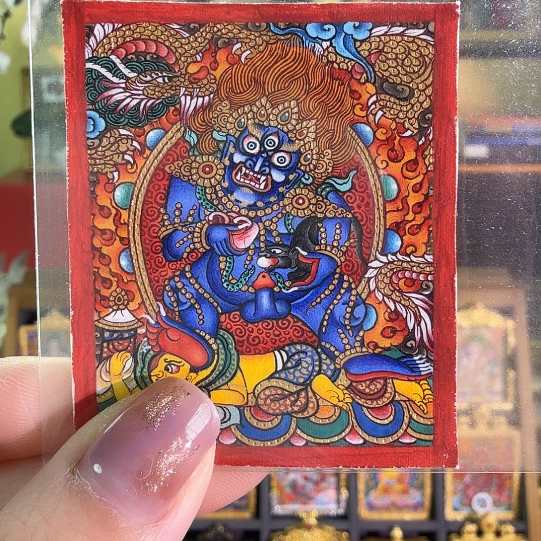 吊坠黑cc纯手绘巴太