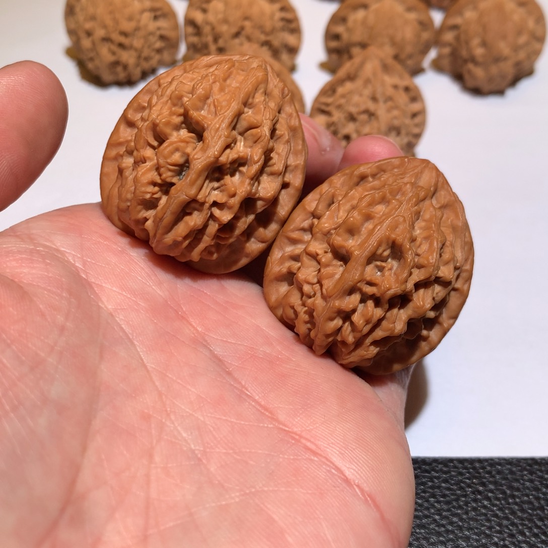 文玩核桃把件饕餮纹36