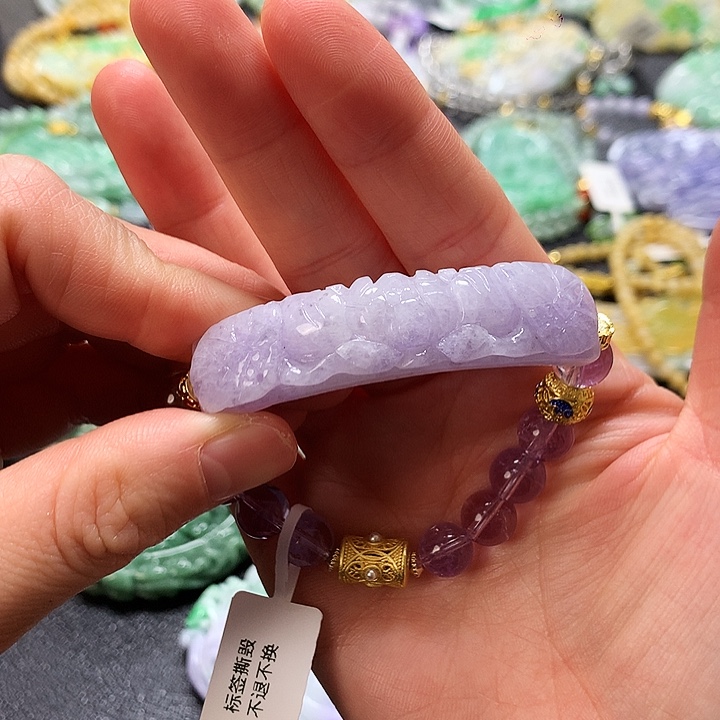 翡翠手链未镶嵌手牌