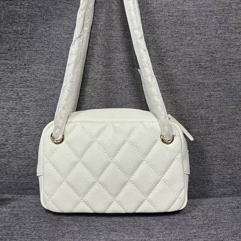 CHENG FENG 新款 鱼子酱相机包可单肩斜跨82526白色（配礼盒）