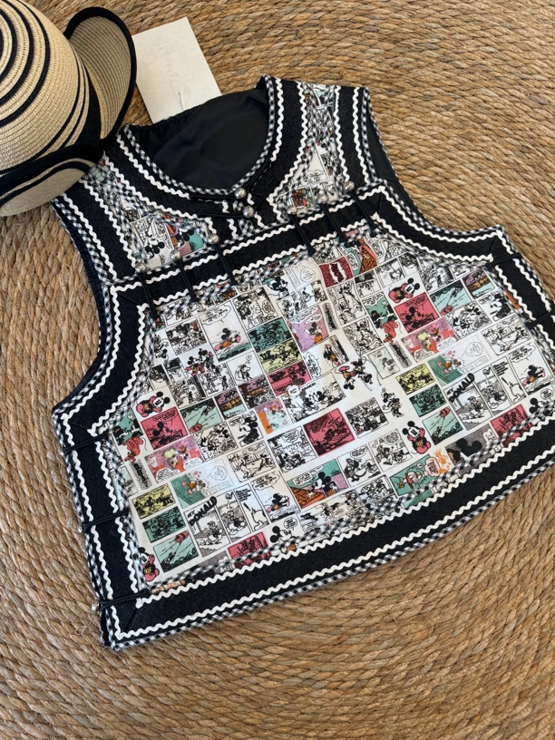 ＴｙａｎＴｙａｎ蒙古族米奇 奶牛纹马甲 设计款小众