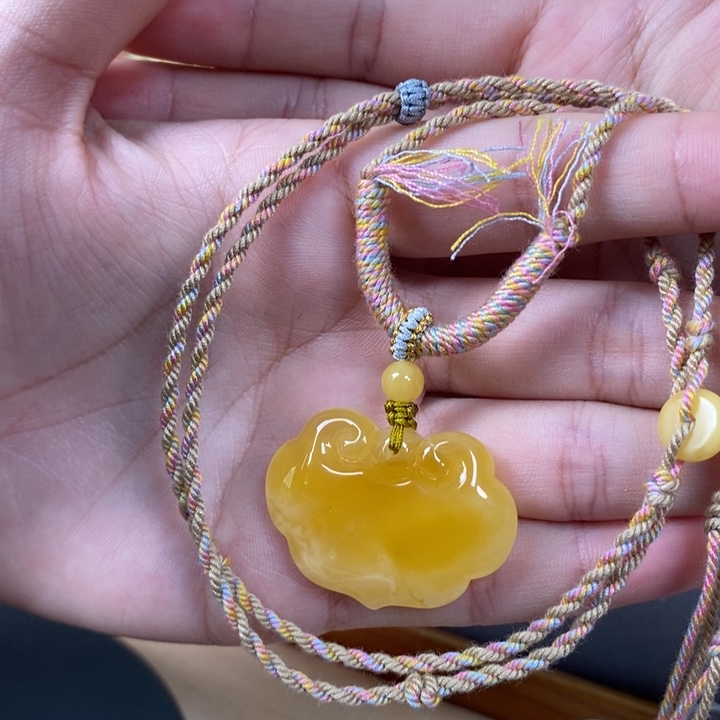 未镶嵌琥珀裸石如意锁