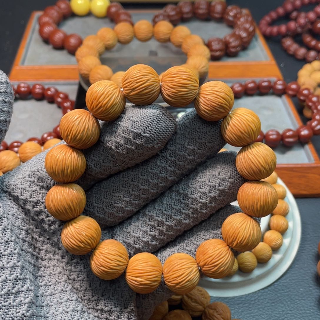 猴头核桃手串时**苒金丝16