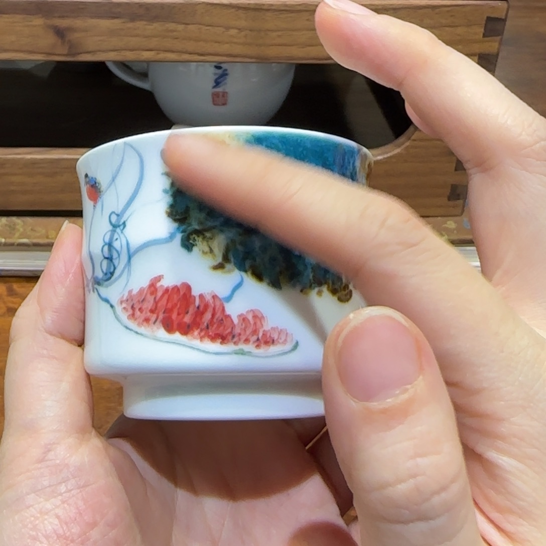 瓷片陶瓷作品 陶瓷手绘