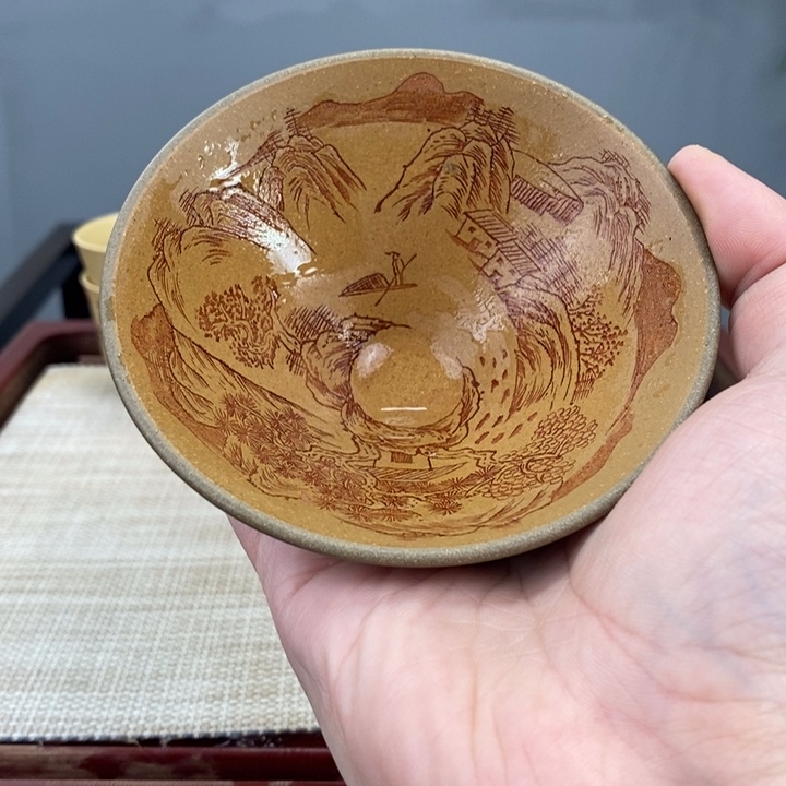 紫砂茶杯宜兴紫砂主人杯