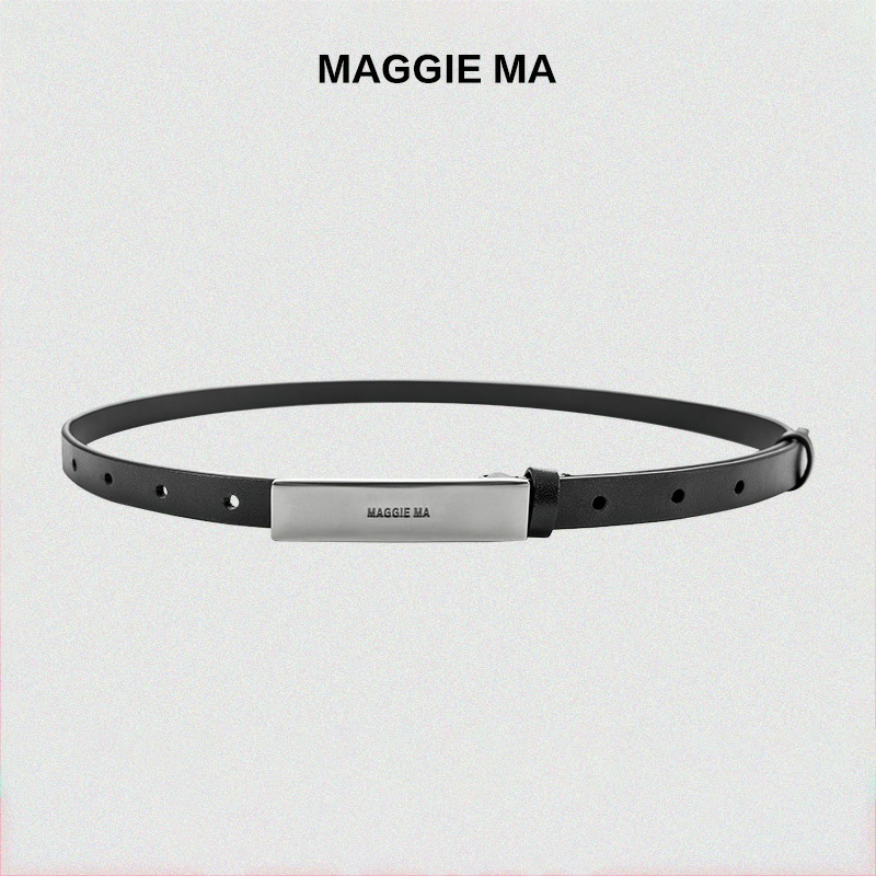 MAGGIEMA马婧牛皮高级感时髦收腰显瘦百搭复古时尚腰带3ACB