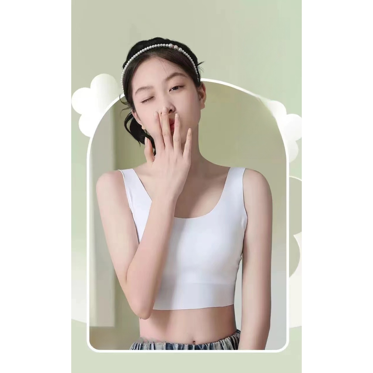 发育期冰丝少女背心(图案不挑)B2364