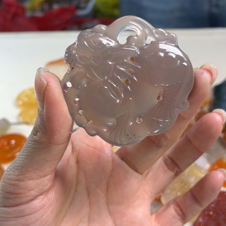 玛瑙/玉髓未镶嵌吊坠(不含链)