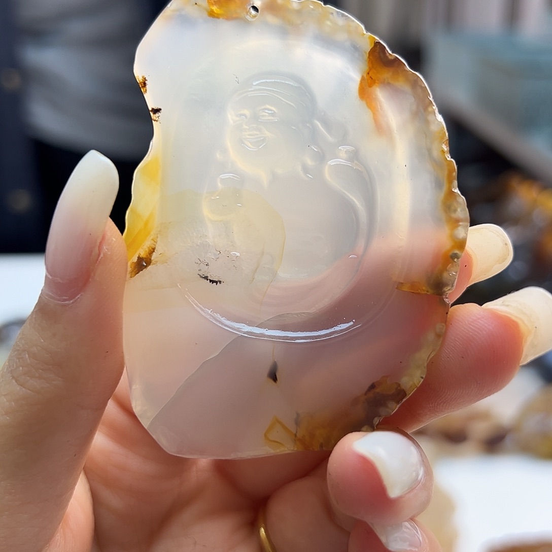 玛瑙/玉髓未镶嵌吊坠(不含链)