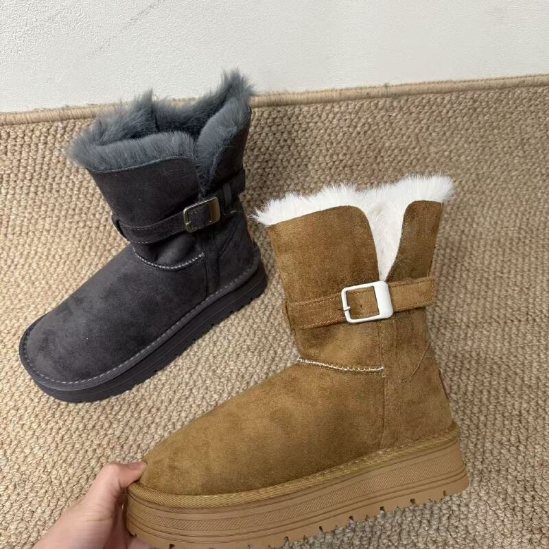 『雨美 Show』F3626中短筒厚底雪地靴