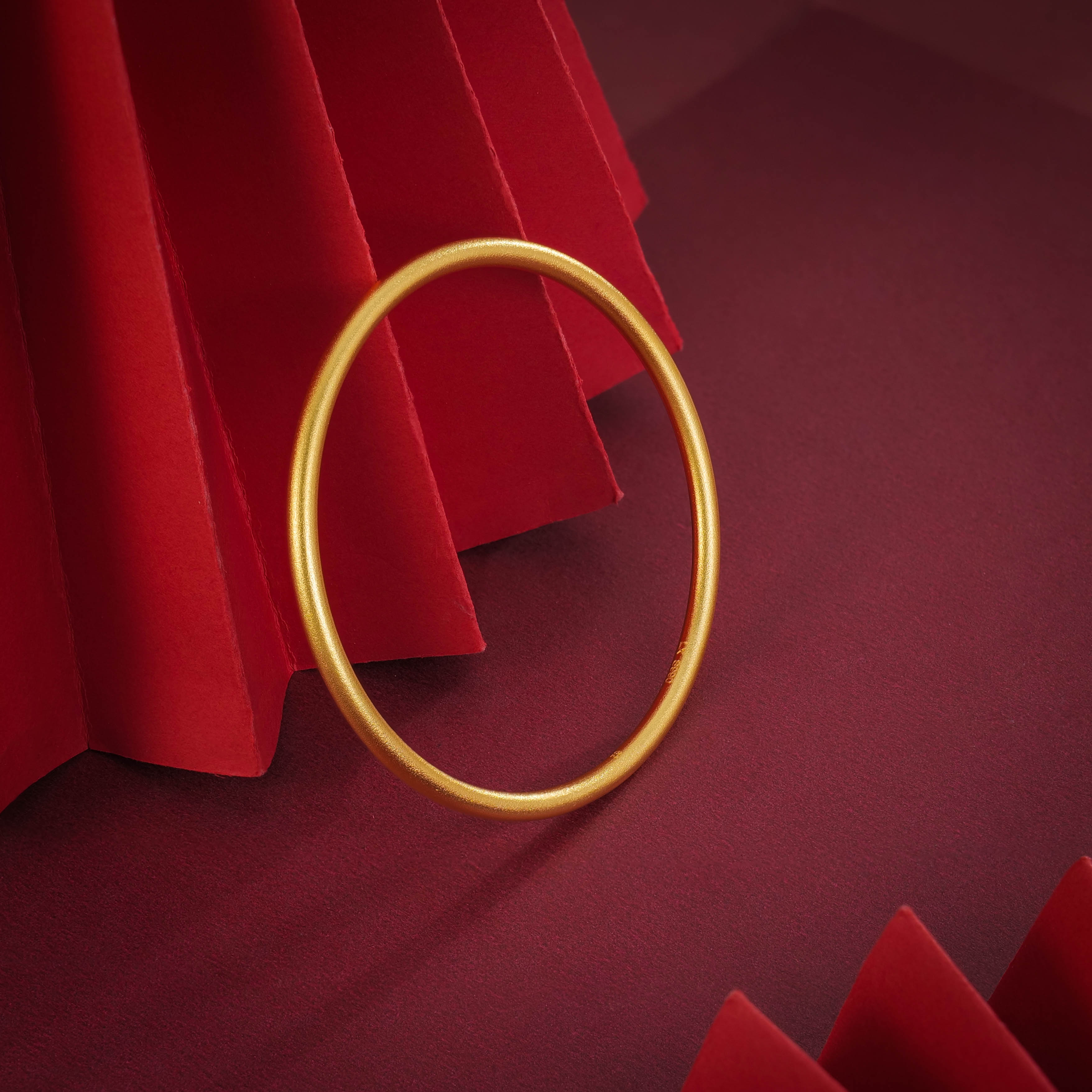 足银手镯 卡4素圈手镯 54#