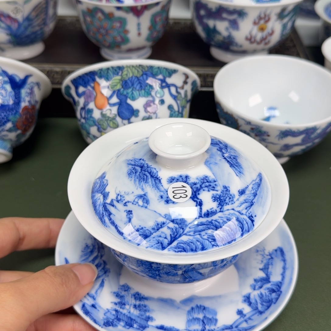 沙沙手工手绘茶具103