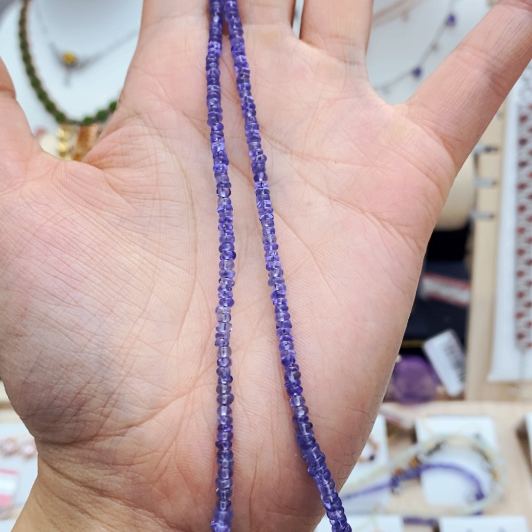 坦桑石颈饰银S925镶嵌