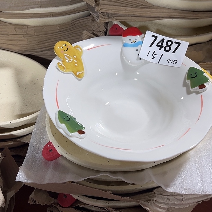 瓷微瑕外贸餐具7487