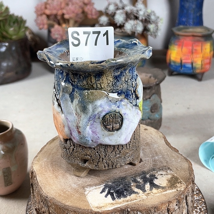 紫砂花盆开播福利 陶瓷花盆