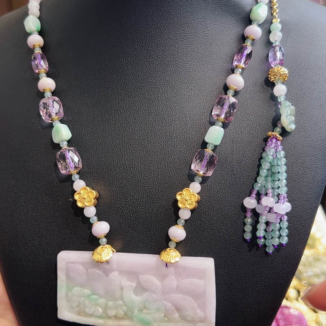 翡翠项链未镶嵌项链