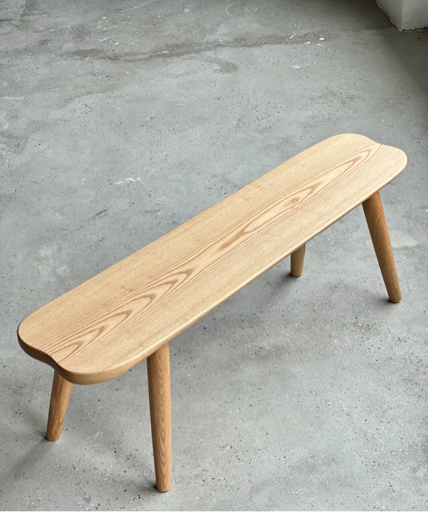 长度1.3白蜡木条凳家用换鞋凳客厅餐桌长板凳实木卧室长凳木板凳