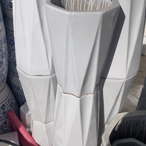 低腰白色八方中号22*34