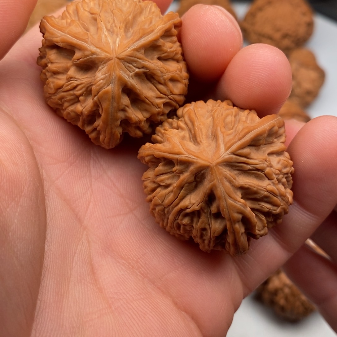 文玩核桃把件36+三棱