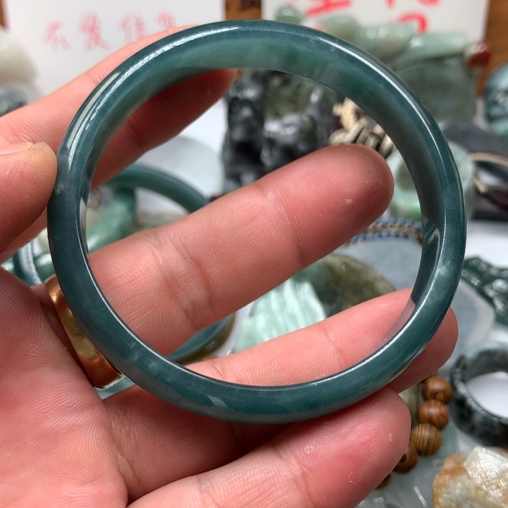 翡翠颈饰未镶嵌保真天然A货翡翠