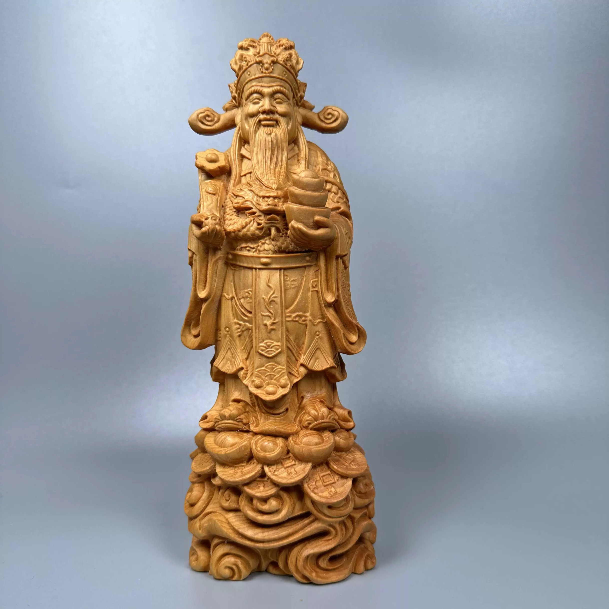 文财神如意元宝财爷爷站立款精品家居展示柜摆件