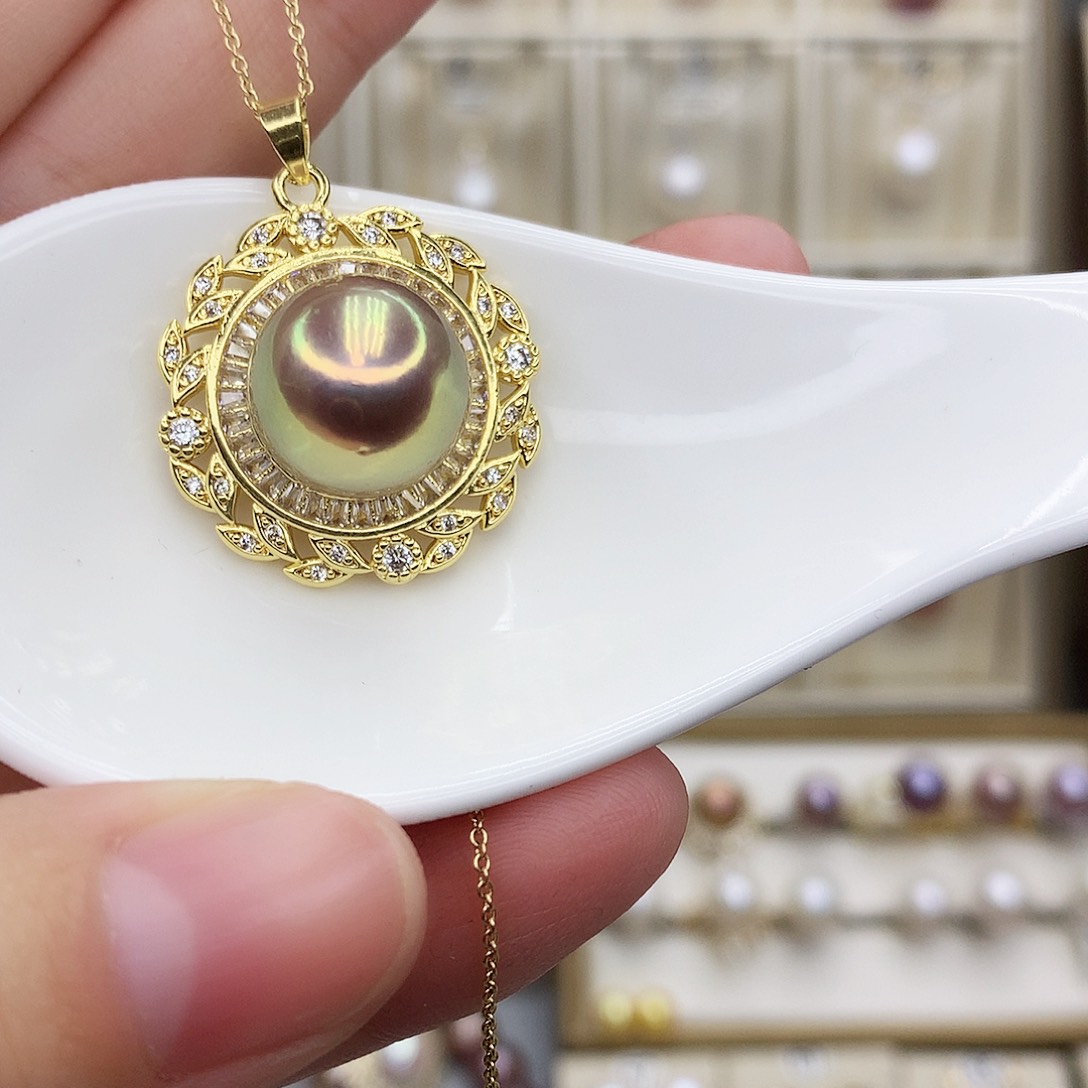 淡水珍珠颈饰合金