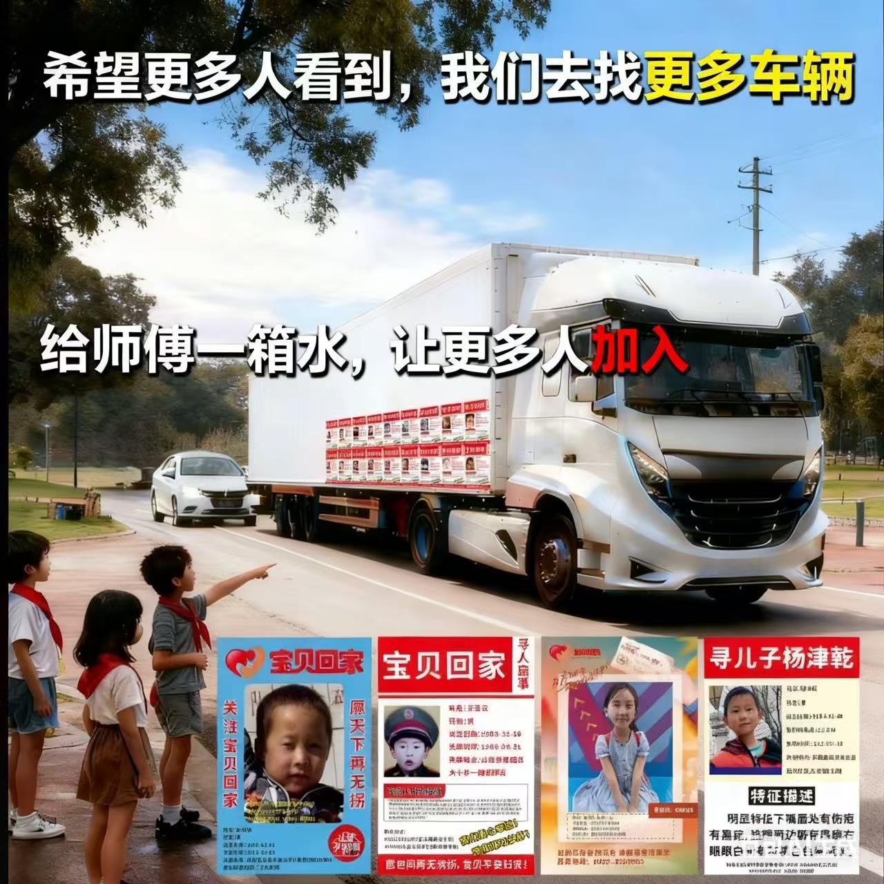 宝贝早日回家帮发代贴车贴