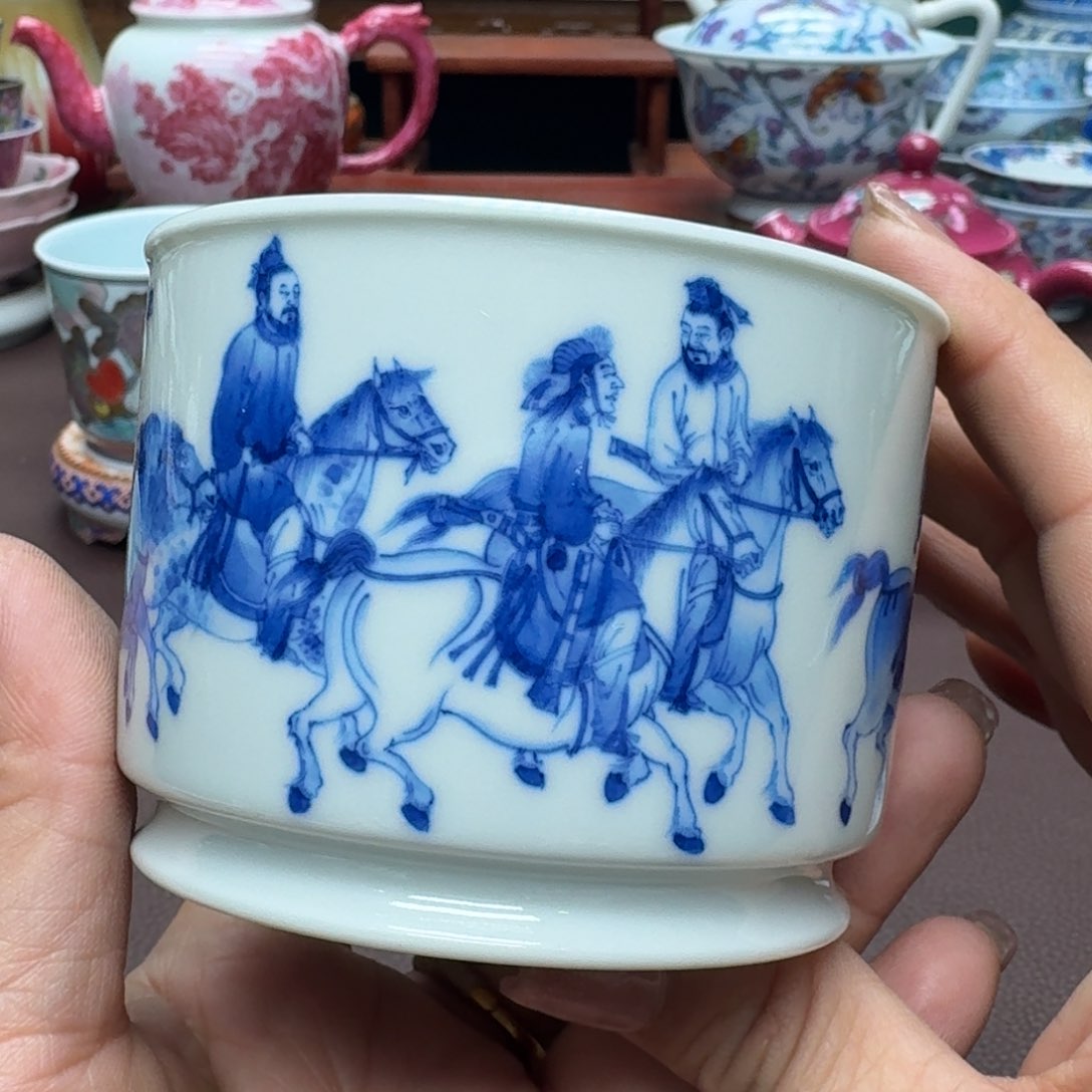 瓷片景德镇仿古手工制作精品展示